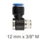 AIRCRAFT Swivel Elbow Pu 12mm X 3/8' M